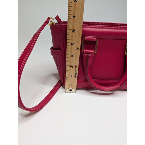 Aleksandra Badura Ladylike Mini Bag Calfskin Top-Handle Tote Bag Fuchsia - Picture 14 of 15